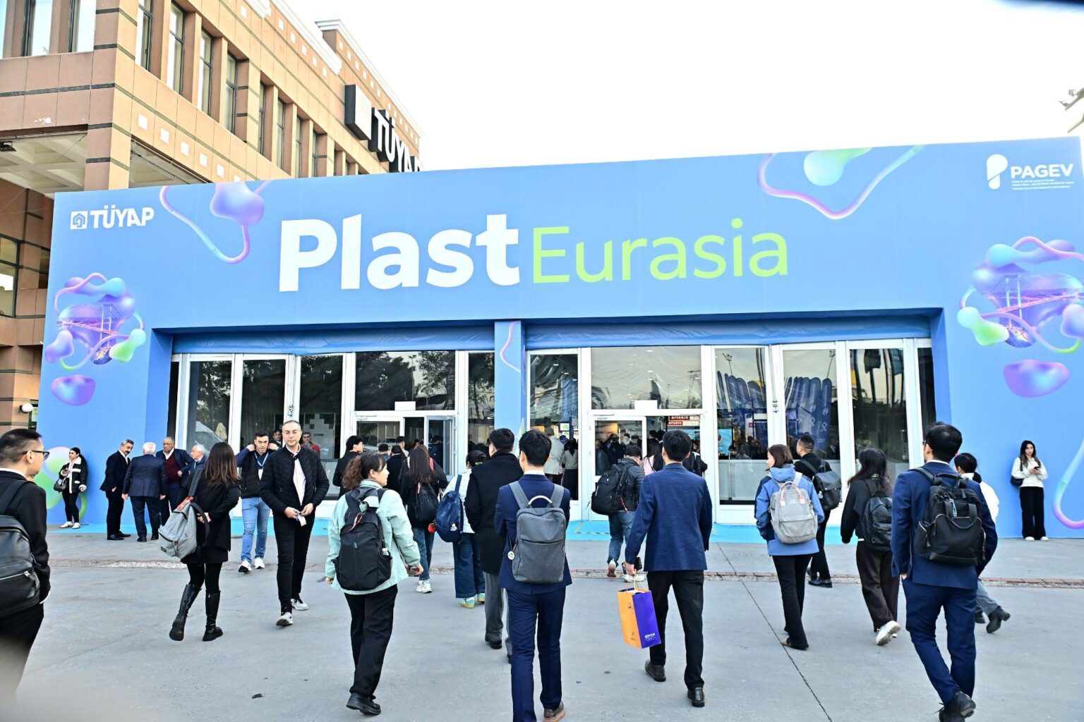 As 80,000 visitors are expected, Plast Eurasia reaches out to European buyers: the Plast Eurasia entrance at Tüyap Fair and Congress Center, Istanbul