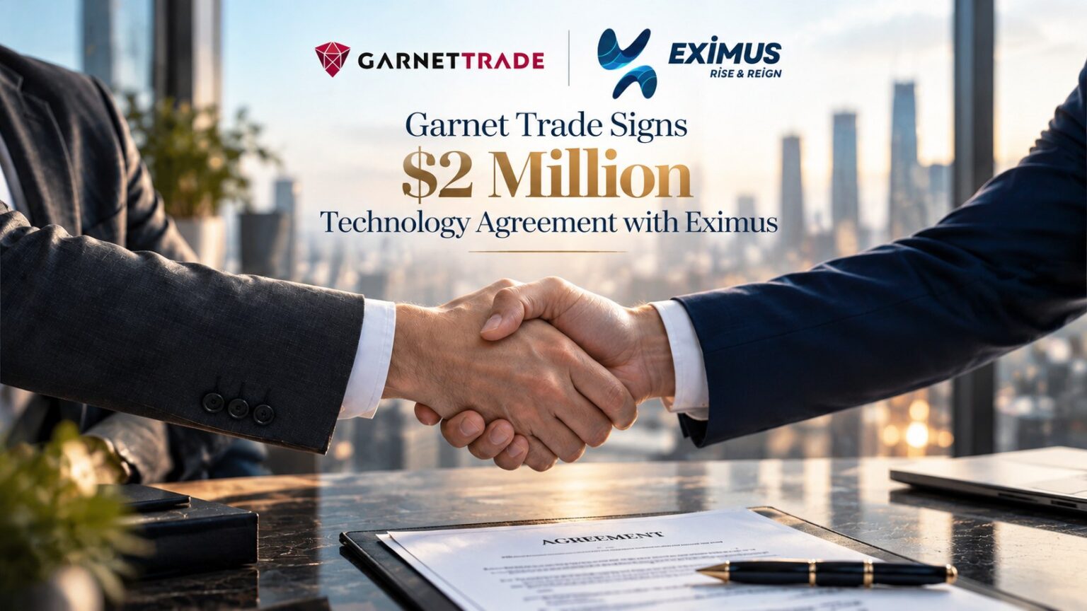 Garnet Trade and Eximus technology agreement announcement: Inside Garnet Trade's $2 Million Bet on Eximus Technology