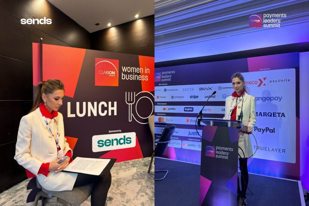 Sends CEO Alona Shevtsova at the Payments Leaders’ Summit in London: London Hosts Payments Summit as Sends' Alona Shevtsova Leads Women in Business Lunch